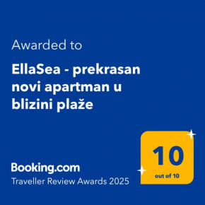 EllaSea - prekrasan novi apartman u blizini plaže